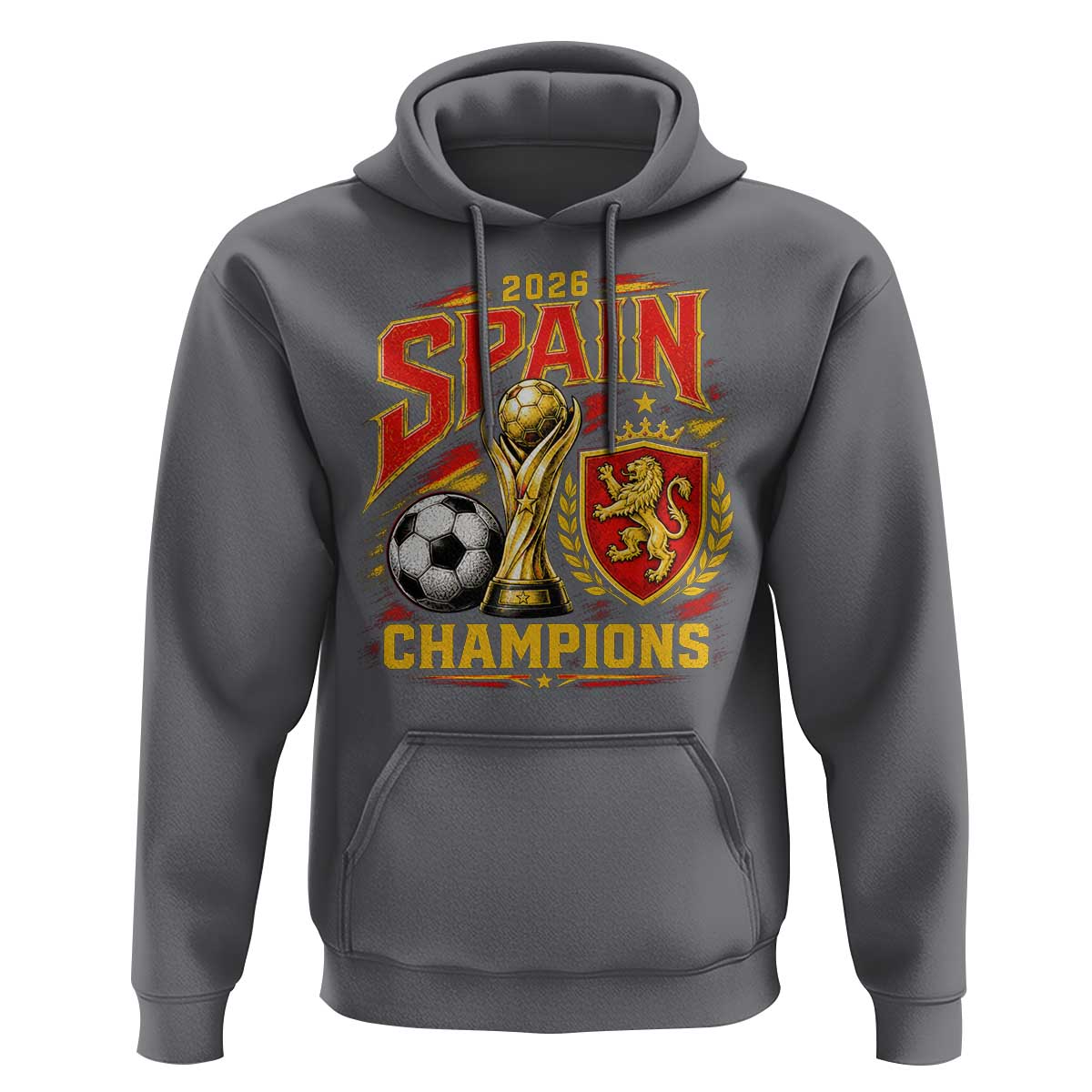 Spain Champions 2026 Hoodie Spanish Soccer Fan Graphic