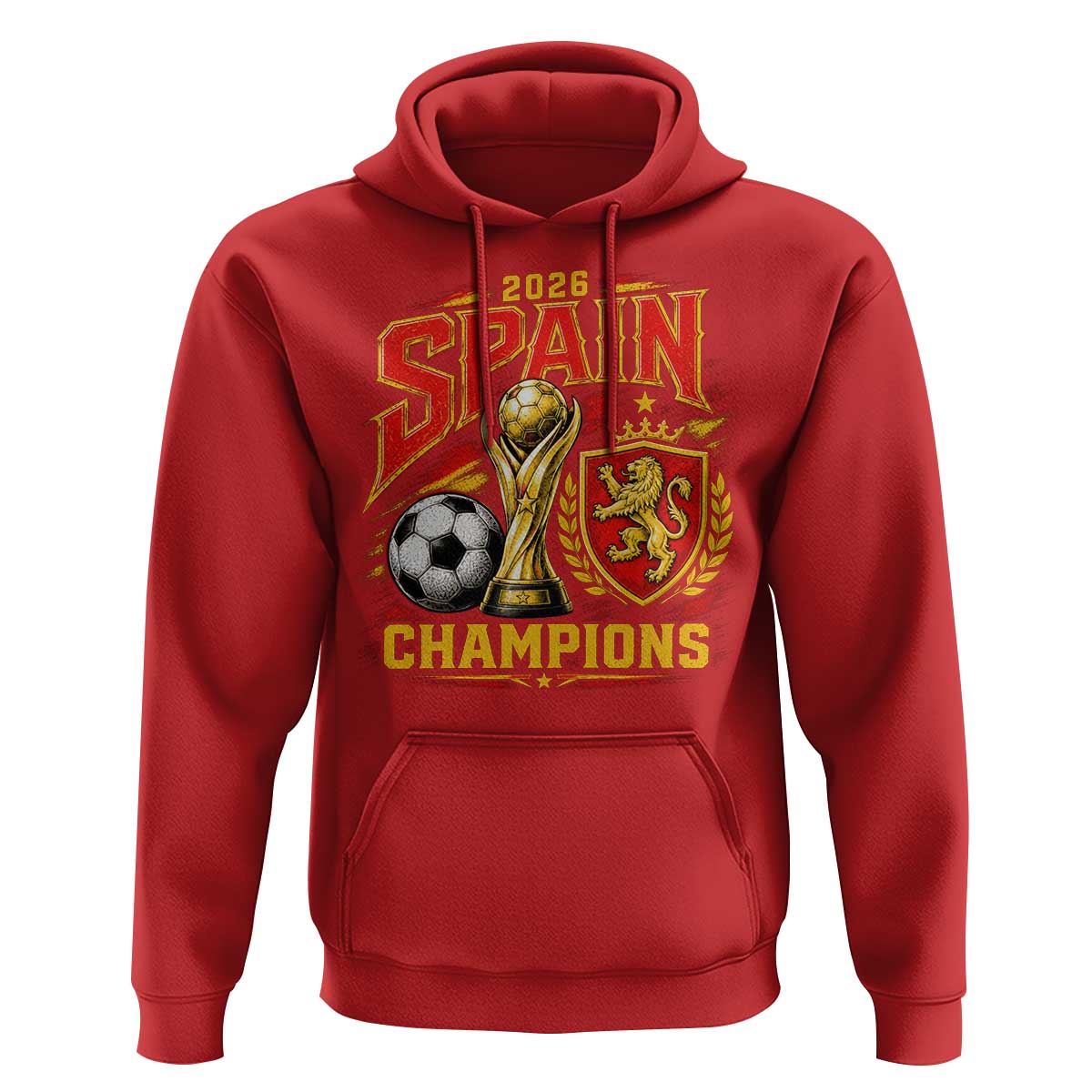 Spain Champions 2026 Hoodie Spanish Soccer Fan Graphic