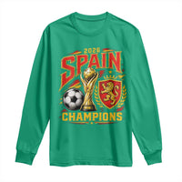 Spain Champions 2026 Long Sleeve Shirt Spanish Soccer Fan Graphic