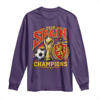 Spain Champions 2026 Long Sleeve Shirt Spanish Soccer Fan Graphic