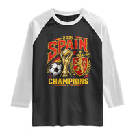 Spain Champions 2026 Raglan Shirt Spanish Soccer Fan Graphic