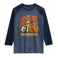Spain Champions 2026 Raglan Shirt Spanish Soccer Fan Graphic
