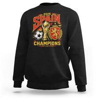 Spain Champions 2026 Sweatshirt Spanish Soccer Fan Graphic