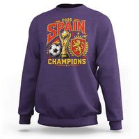 Spain Champions 2026 Sweatshirt Spanish Soccer Fan Graphic