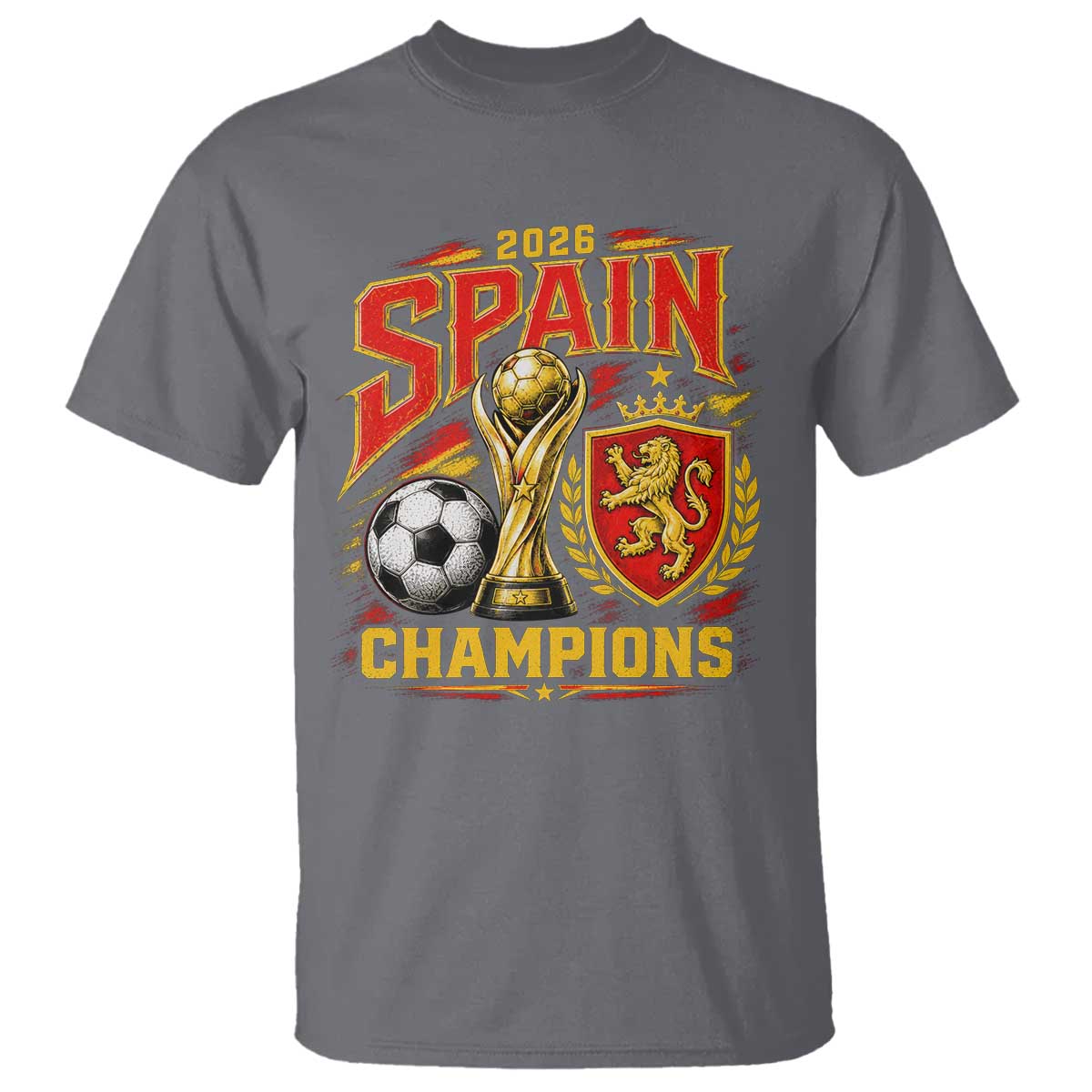 Spain Champions 2026 T Shirt Spanish Soccer Fan Graphic