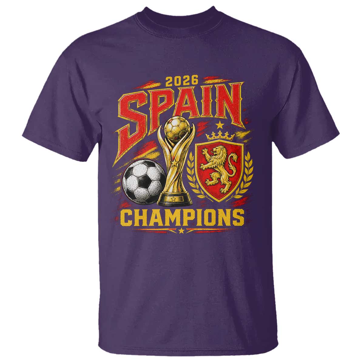 Spain Champions 2026 T Shirt Spanish Soccer Fan Graphic