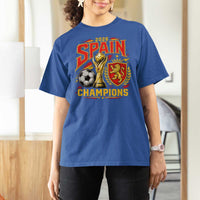 Spain Champions 2026 T Shirt For Women Spanish Soccer Fan Graphic