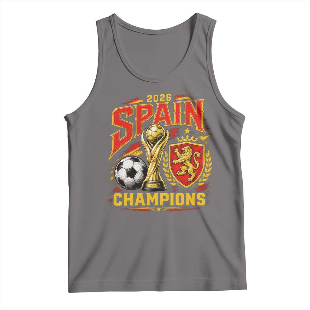 Spain Champions 2026 Tank Top Spanish Soccer Fan Graphic