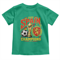 Spain Champions 2026 Toddler T Shirt Spanish Soccer Fan Graphic
