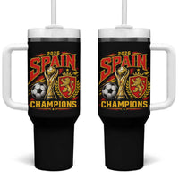 Spain Champions 2026 Tumbler With Handle Spanish Soccer Fan Graphic