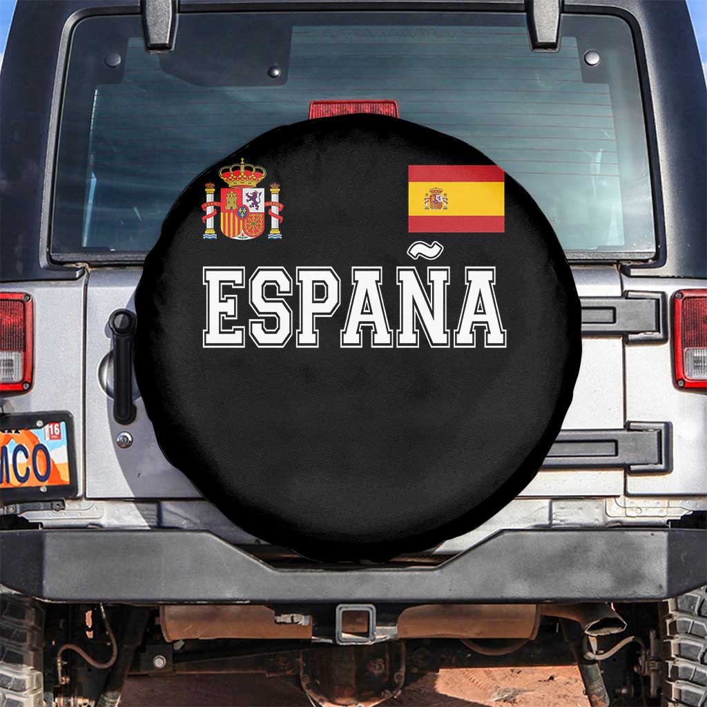 Spain Espana Spare Tire Cover Vintage Spanish Flag Royal Crest Graphic