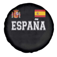 Spain Espana Spare Tire Cover Vintage Spanish Flag Royal Crest Graphic