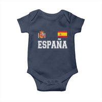 Spain Espana Baby Onesie Vintage Spanish Flag Royal Crest Graphic