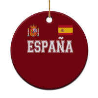 Spain Espana Ceramic Ornament Vintage Spanish Flag Royal Crest Graphic