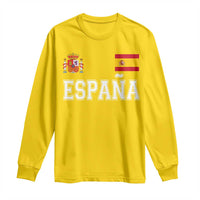 Spain Espana Long Sleeve Shirt Vintage Spanish Flag Royal Crest Graphic
