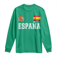 Spain Espana Long Sleeve Shirt Vintage Spanish Flag Royal Crest Graphic