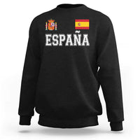 Spain Espana Sweatshirt Vintage Spanish Flag Royal Crest Graphic