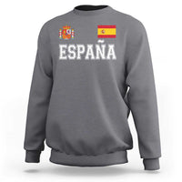 Spain Espana Sweatshirt Vintage Spanish Flag Royal Crest Graphic