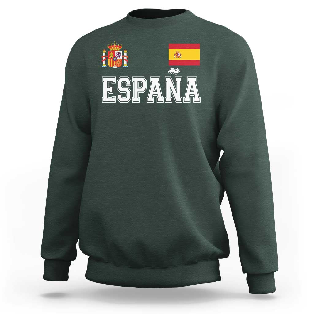 Spain Espana Sweatshirt Vintage Spanish Flag Royal Crest Graphic