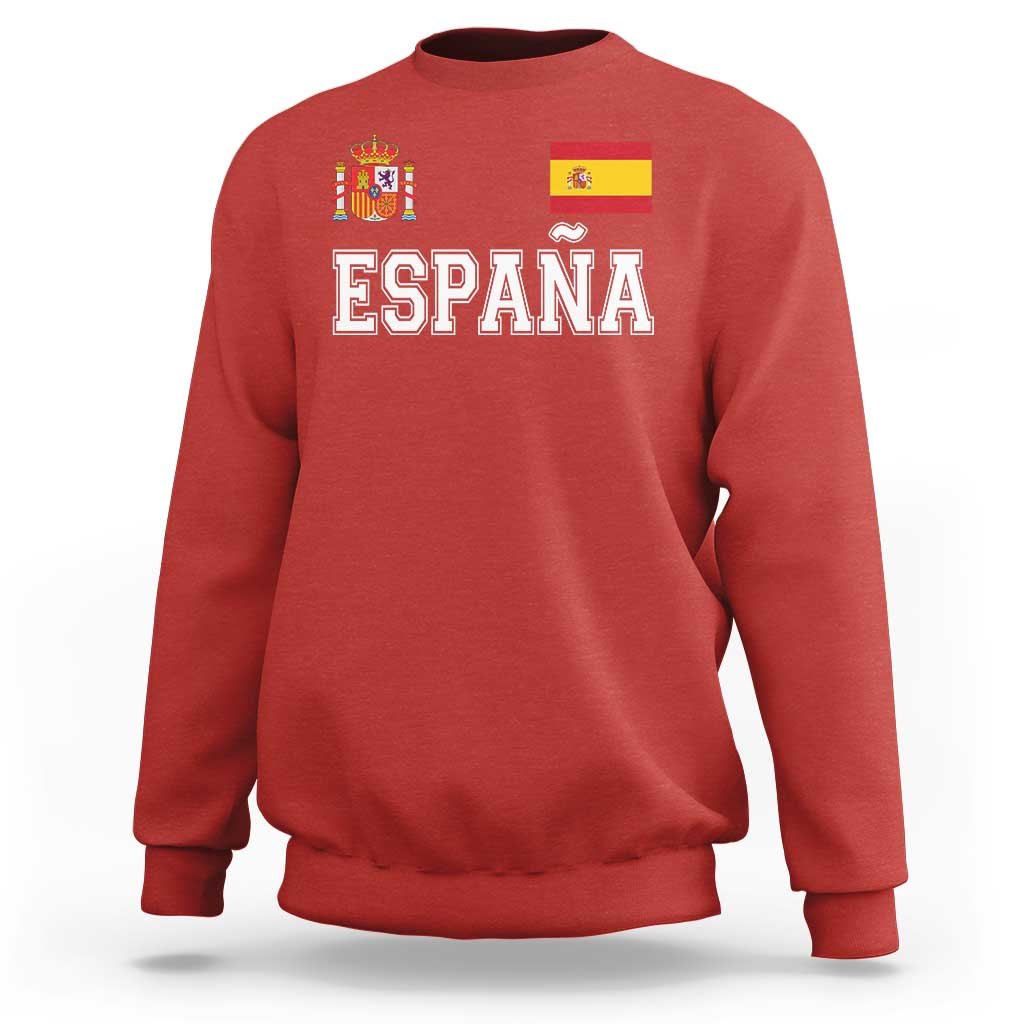 Spain Espana Sweatshirt Vintage Spanish Flag Royal Crest Graphic
