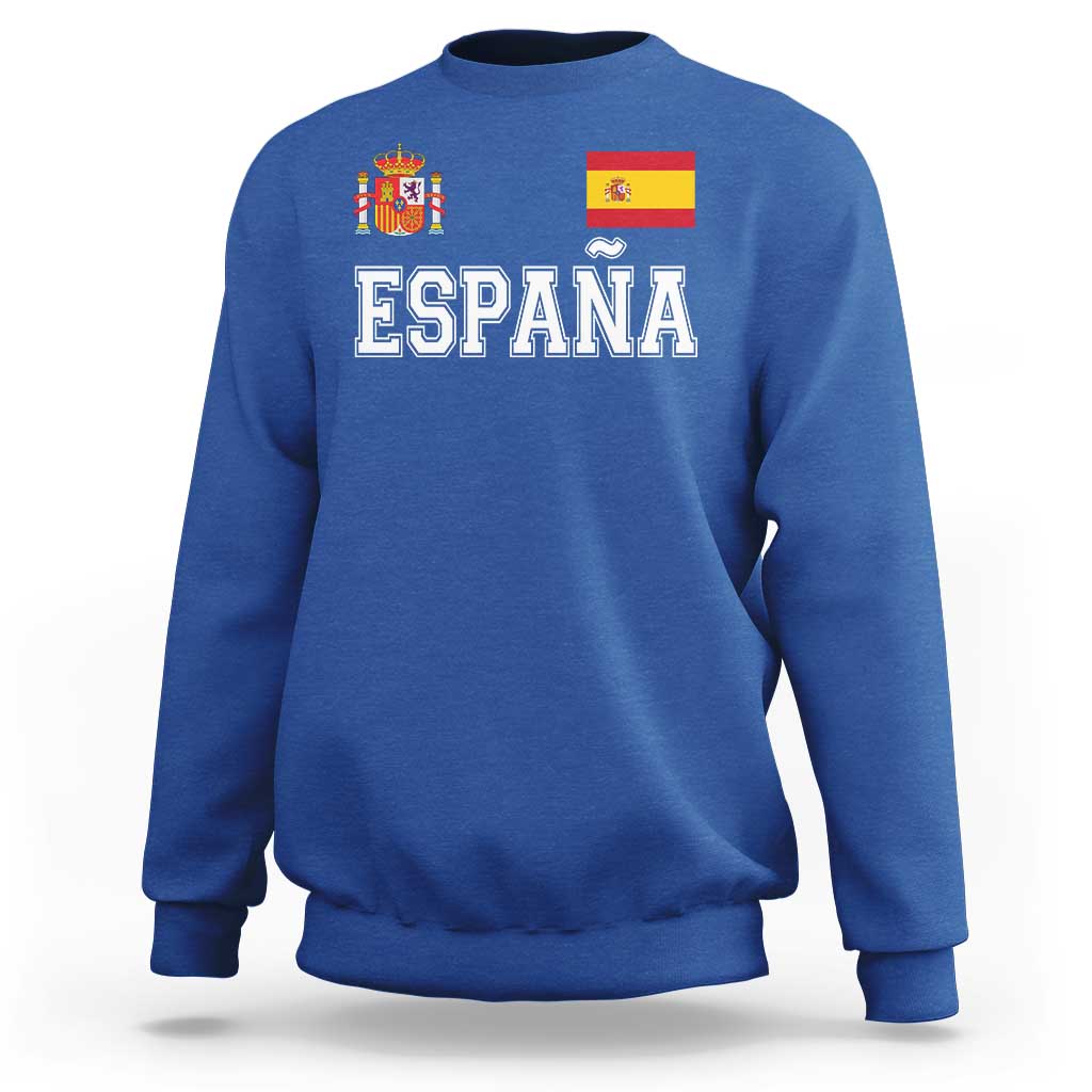 Spain Espana Sweatshirt Vintage Spanish Flag Royal Crest Graphic