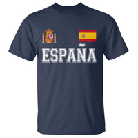 Spain Espana T Shirt Vintage Spanish Flag Royal Crest Graphic