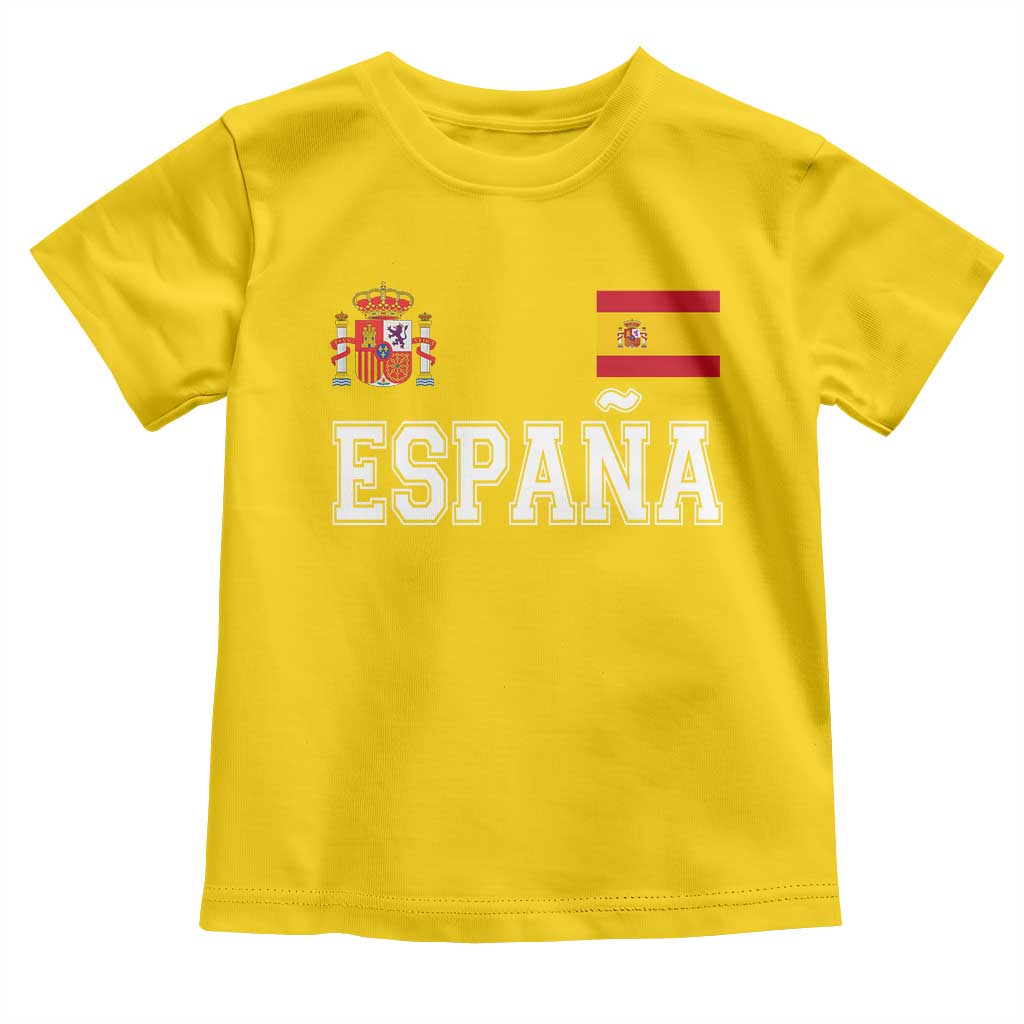 Spain Espana Toddler T Shirt Vintage Spanish Flag Royal Crest Graphic