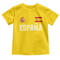 Spain Espana Toddler T Shirt Vintage Spanish Flag Royal Crest Graphic