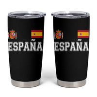 Spain Espana Tumbler Cup Vintage Spanish Flag Royal Crest Graphic