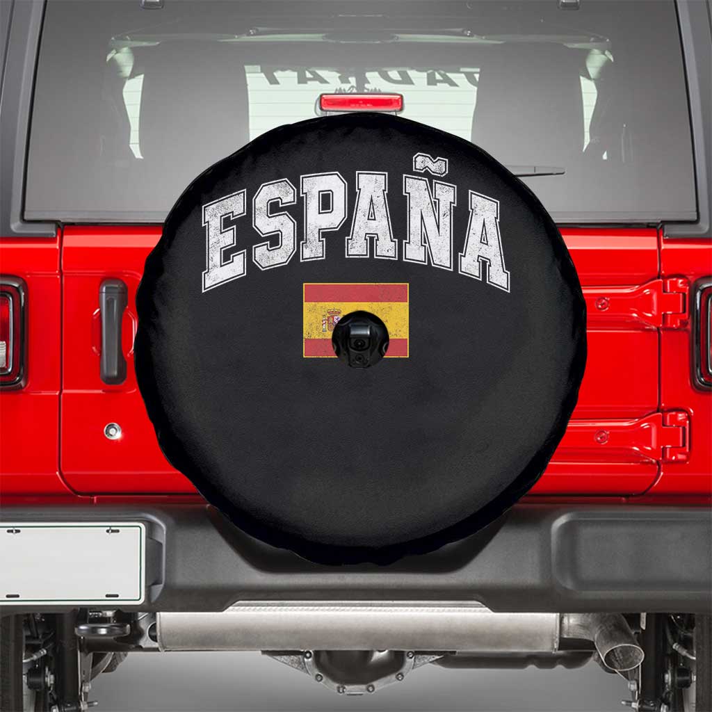 España Vintage Spanish Flag Pride Graphic Spare Tire Cover
