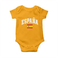 España Vintage Spanish Flag Pride Graphic Baby Onesie