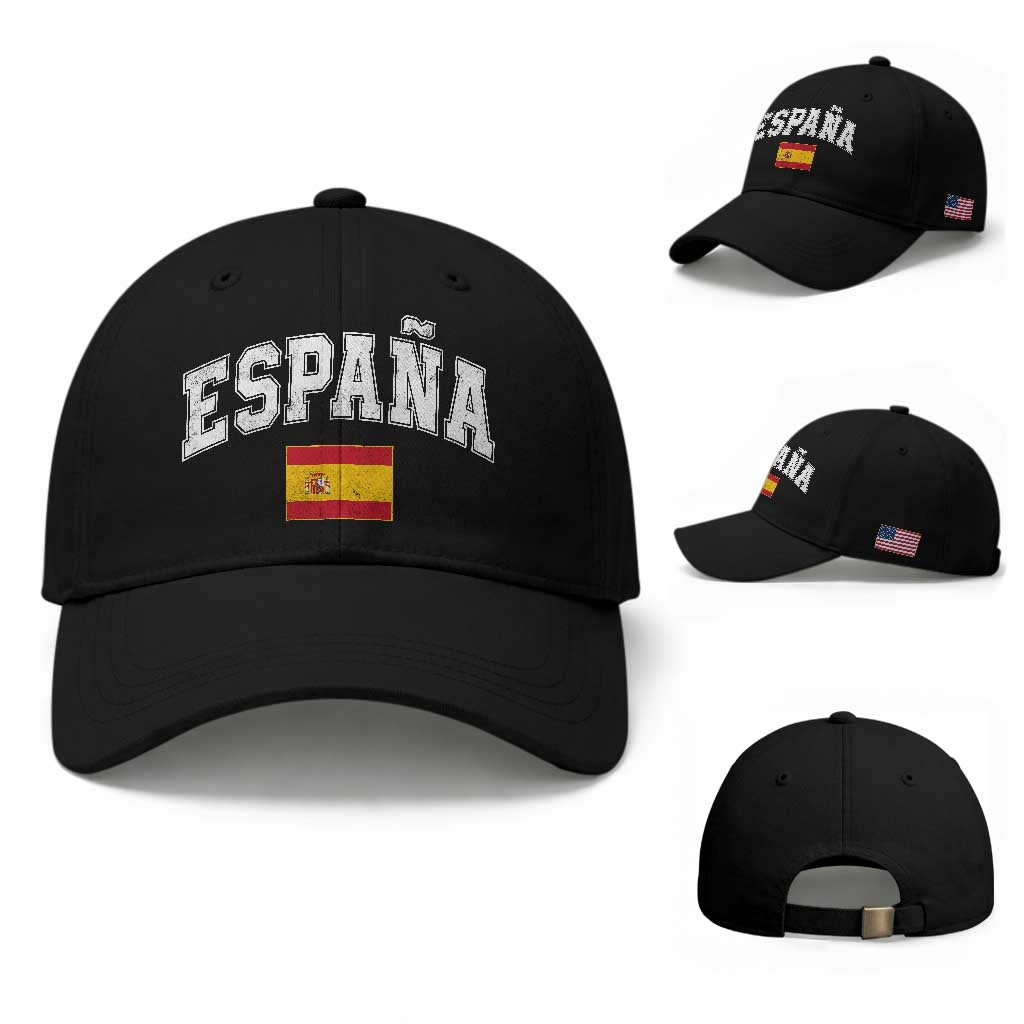 España Vintage Spanish Flag Pride Graphic Baseball Cap