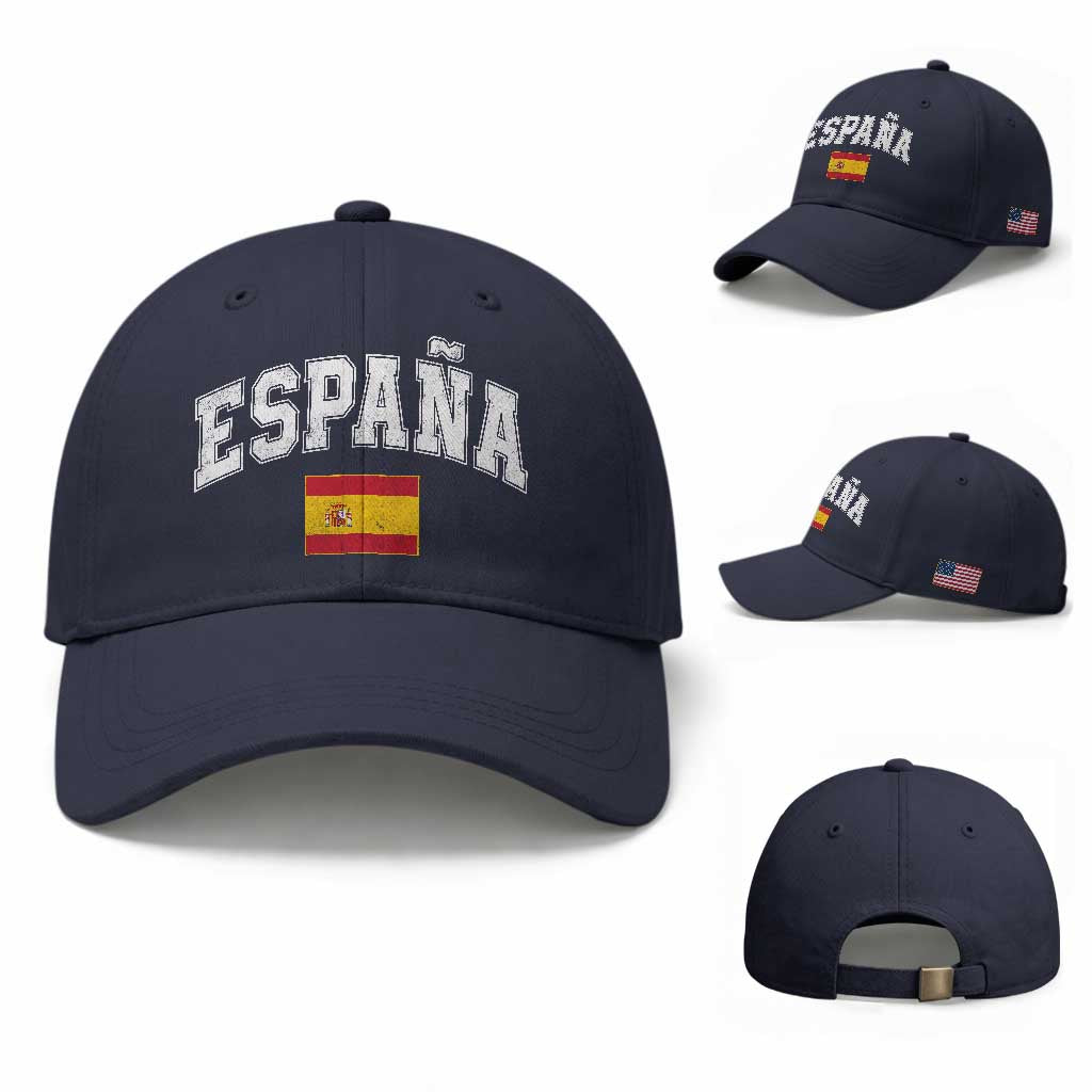 España Vintage Spanish Flag Pride Graphic Baseball Cap