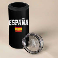 España Vintage Spanish Flag Pride Graphic 4 in 1 Can Cooler Tumbler