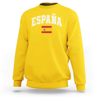 España Vintage Spanish Flag Pride Graphic Sweatshirt