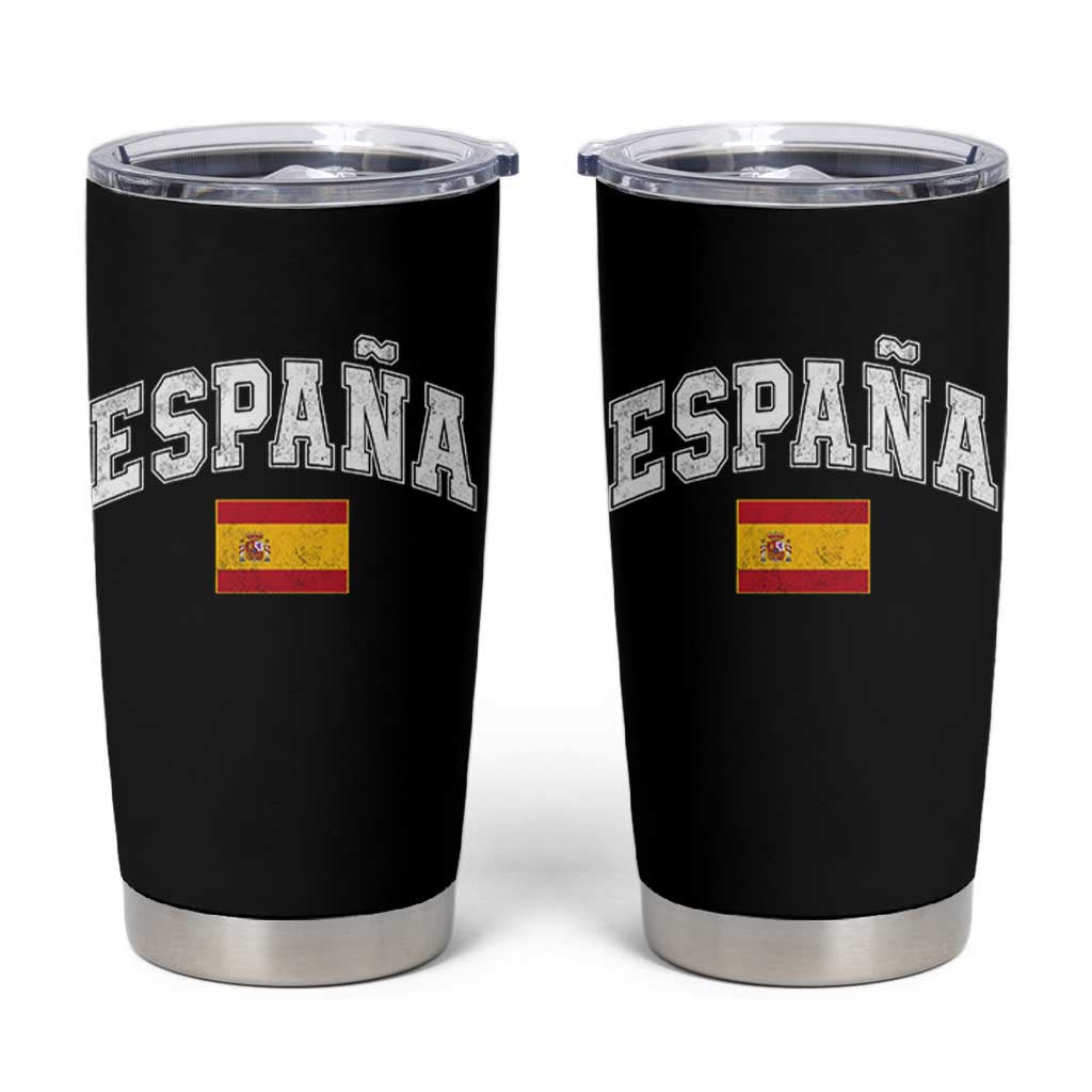 España Vintage Spanish Flag Pride Graphic Tumbler Cup