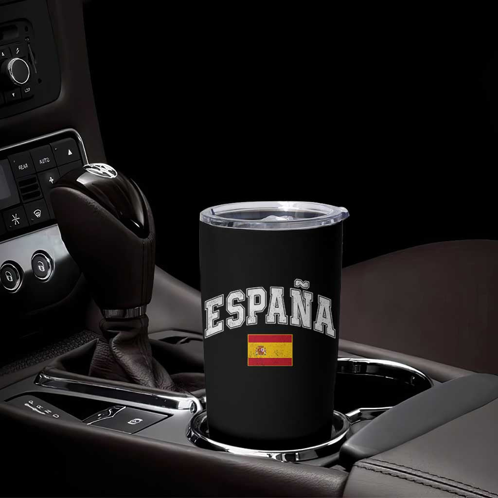España Vintage Spanish Flag Pride Graphic Tumbler Cup