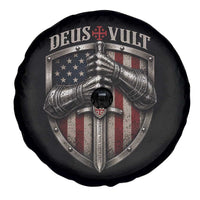 Catholic Knight Templar Crusader Spare Tire Cover Rertro Deus Vult American Flag
