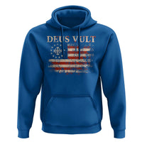 Catholic Knight Templar Crusader Cross Hoodie Vintage American Flag