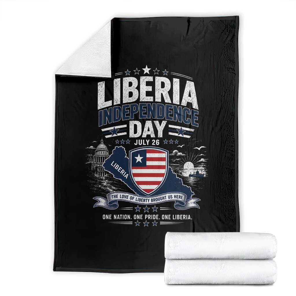 Liberia Independence Day July 26 Patriotic Pride Throw Blanket