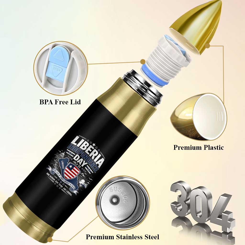 Liberia Independence Day July 26 Patriotic Pride Bullet Tumbler