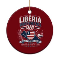 Liberia Independence Day July 26 Patriotic Pride Ceramic Ornament