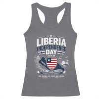 Liberia Independence Day July 26 Patriotic Pride Racerback Tank Top