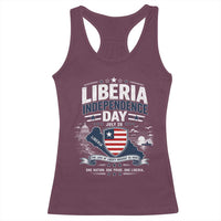 Liberia Independence Day July 26 Patriotic Pride Racerback Tank Top