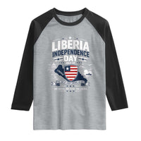 Liberia Independence Day July 26 Patriotic Pride Raglan Shirt