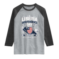 Liberia Independence Day July 26 Patriotic Pride Raglan Shirt