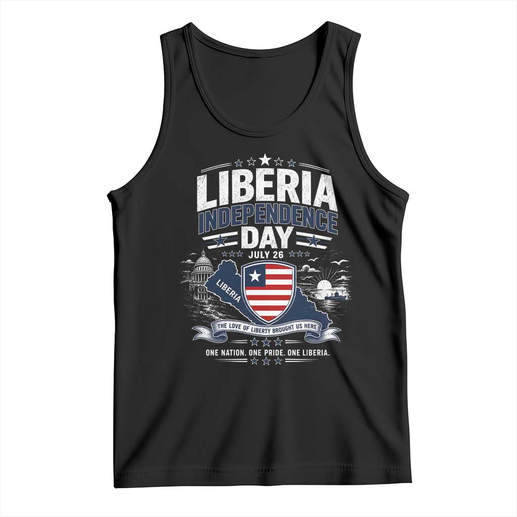 Liberia Independence Day July 26 Patriotic Pride Tank Top