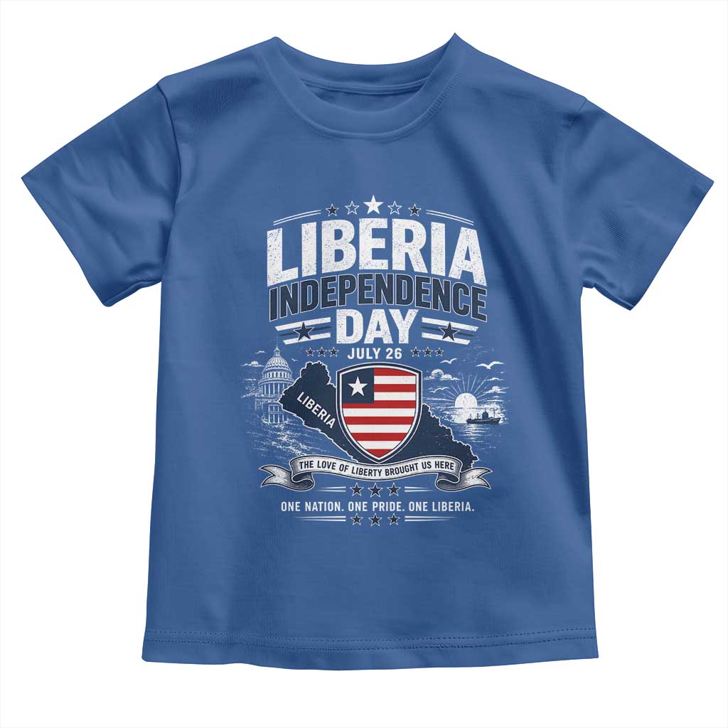 Liberia Independence Day July 26 Patriotic Pride Toddler T Shirt
