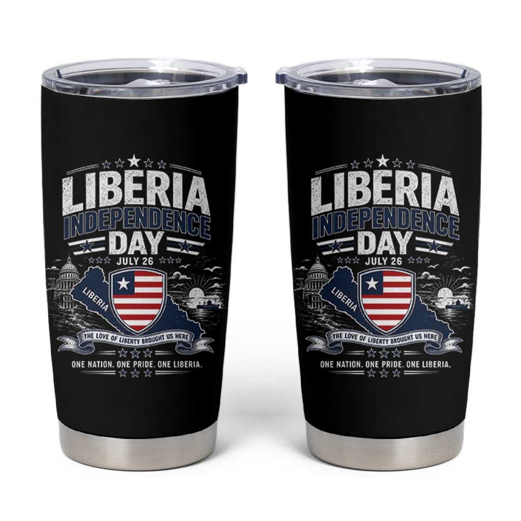 Liberia Independence Day July 26 Patriotic Pride Tumbler Cup