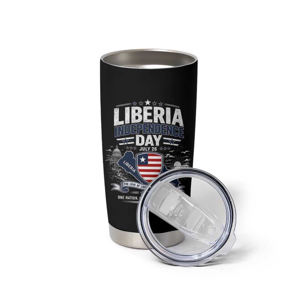 Liberia Independence Day July 26 Patriotic Pride Tumbler Cup